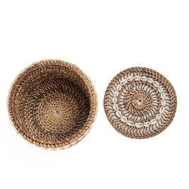 The Shell Storage Bin - Natural Brown