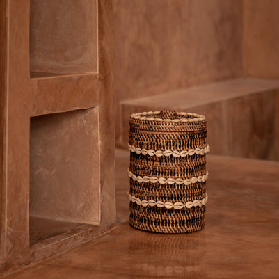 The Shell Storage Bin - Natural Brown
