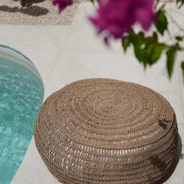 The Seagrass Pouffe - Natural - M