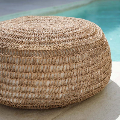 The Seagrass Pouffe - Natural - M