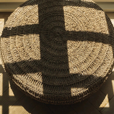 The Seagrass Pouffe - Natural - M