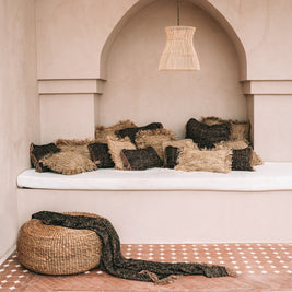 The Hyacinth Pouffe - Natural - M