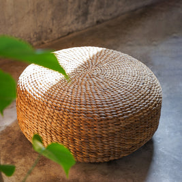 The Hyacinth Pouffe - Natural - M