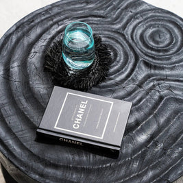 The Fringe Raffia Coaster - Black