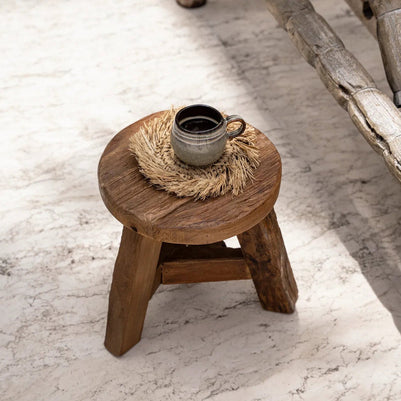 The Fringe Raffia Coaster - Natural