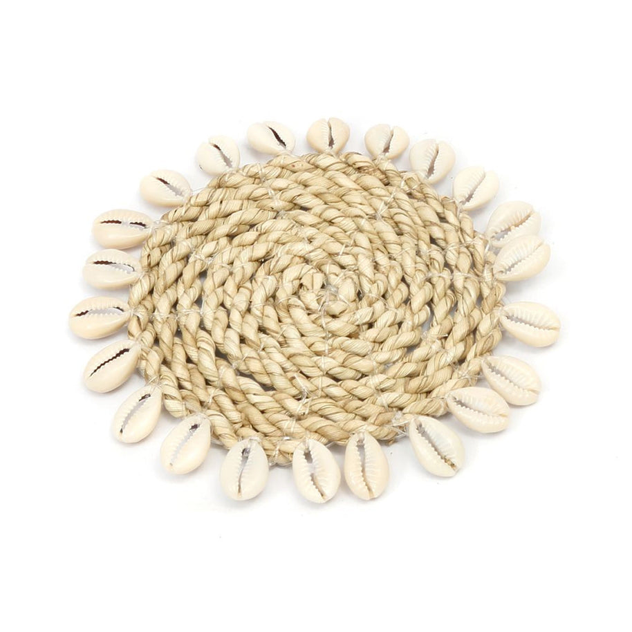 Der Raffia-Muschel-Untersetzer - Natur