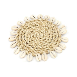 Der Raffia-Muschel-Untersetzer - Natur