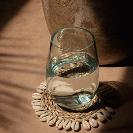 The Seagrass Shell Coaster - White