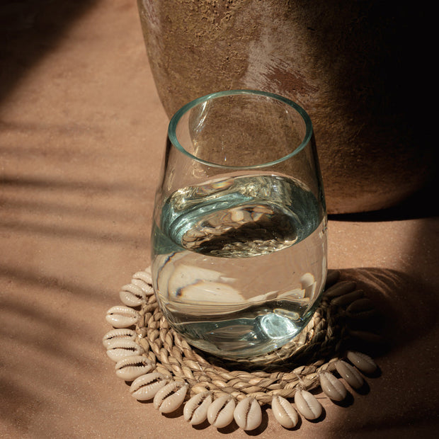 The Seagrass Shell Coaster - White