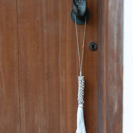 The Cowrie & Cotton Tassel - Natural