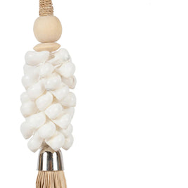 The Cowrie and Raffia Tassel - Natural