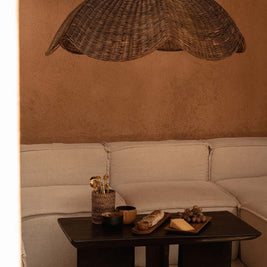 The Wave Pendant - Dark Walnut - L