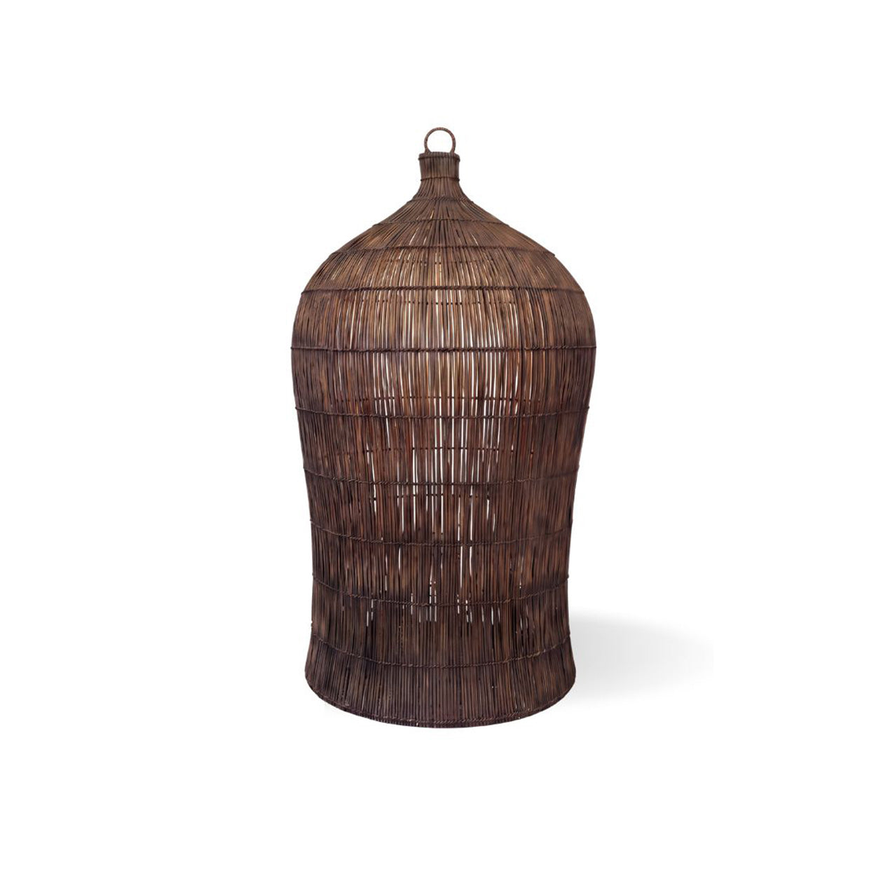 The Woven Bell Pendant - Dark Walnut - Large