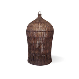 The Woven Bell Pendant - Dark Walnut - Large