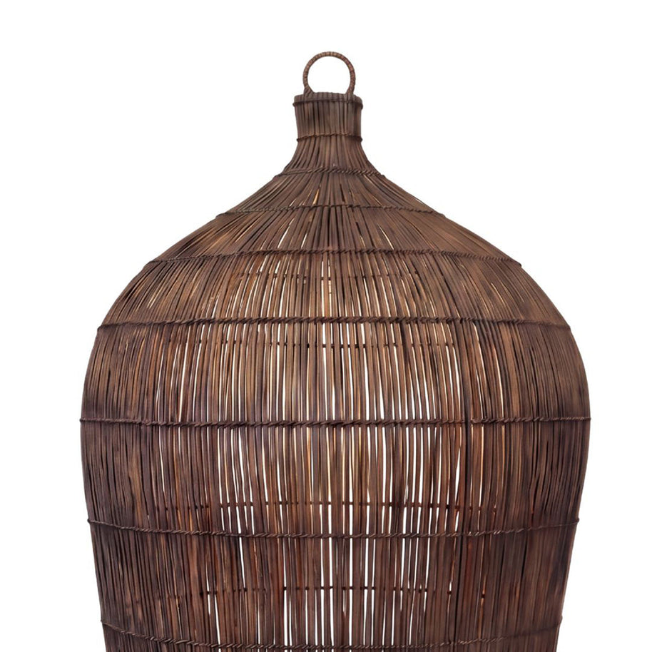The Woven Bell Pendant - Dark Walnut - Large