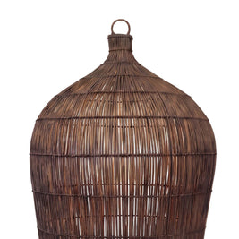The Woven Bell Pendant - Dark Walnut - Large