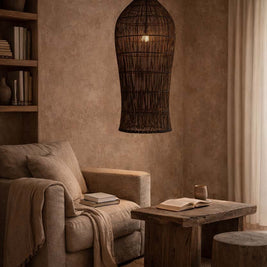 The Oasis Tower Pendant - Dark Walnut - XL