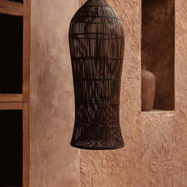 The Oasis Tower Pendant - Dark Walnut - XL