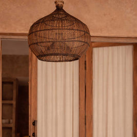 The Desert Gourd Pendant - Dark Walnut - S