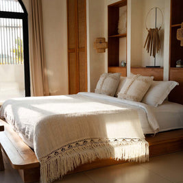 The Gypsy Bed Throw - Natural