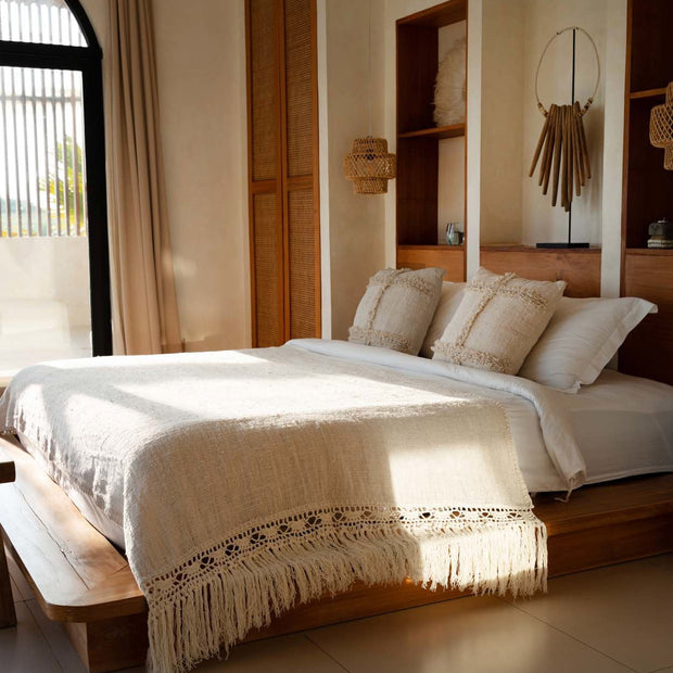 The Gypsy Bed Throw - Natural