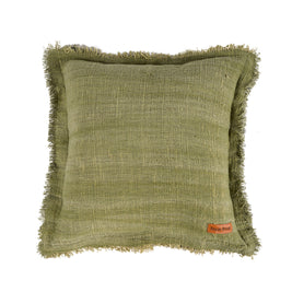 The Jungle Fringe Cushion Cover - Green