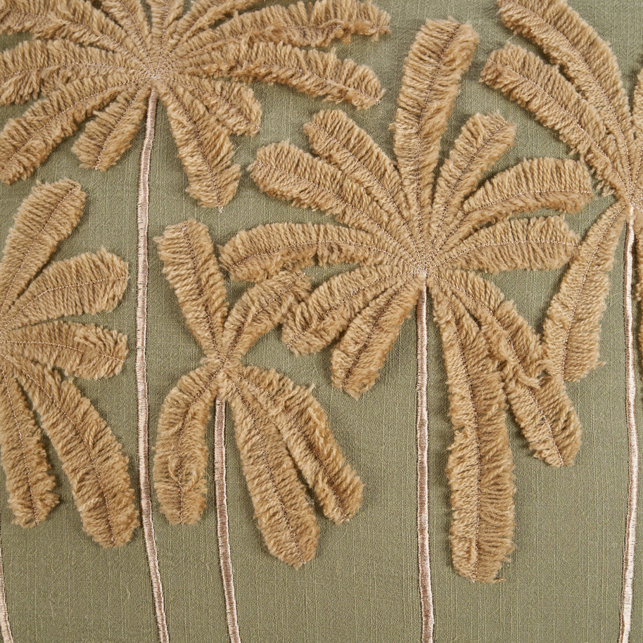The Tropical Breeze Cushion Cover - Forest Green