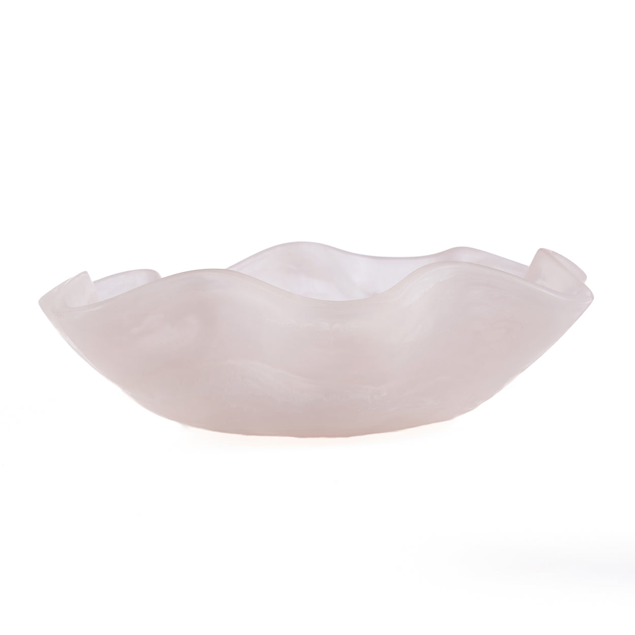 The Resin Organic Fruit Bowl - Pink/White