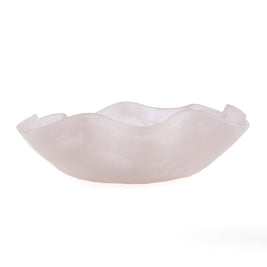 The Resin Organic Fruit Bowl - Pink/White