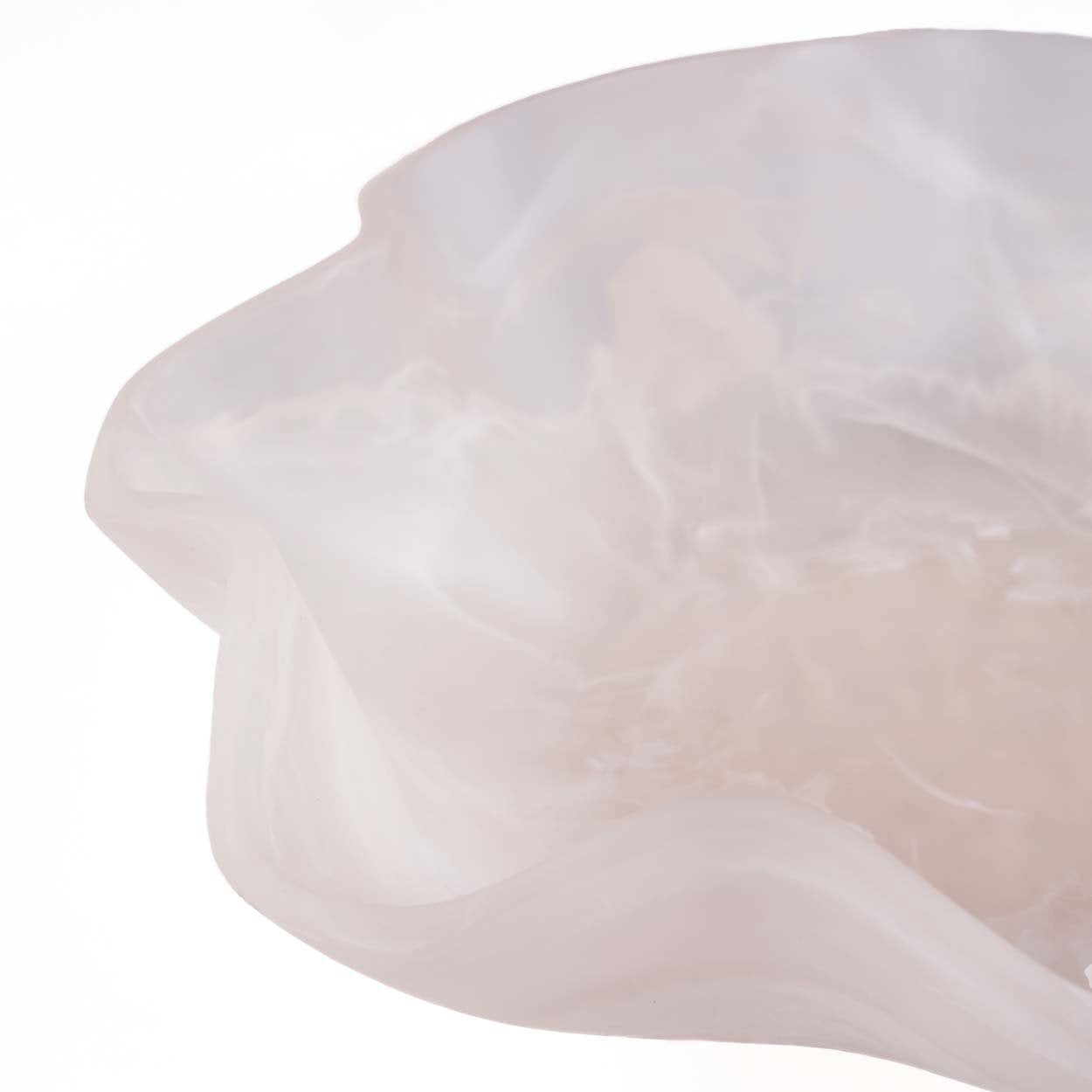 The Resin Organic Fruit Bowl - Pink/White