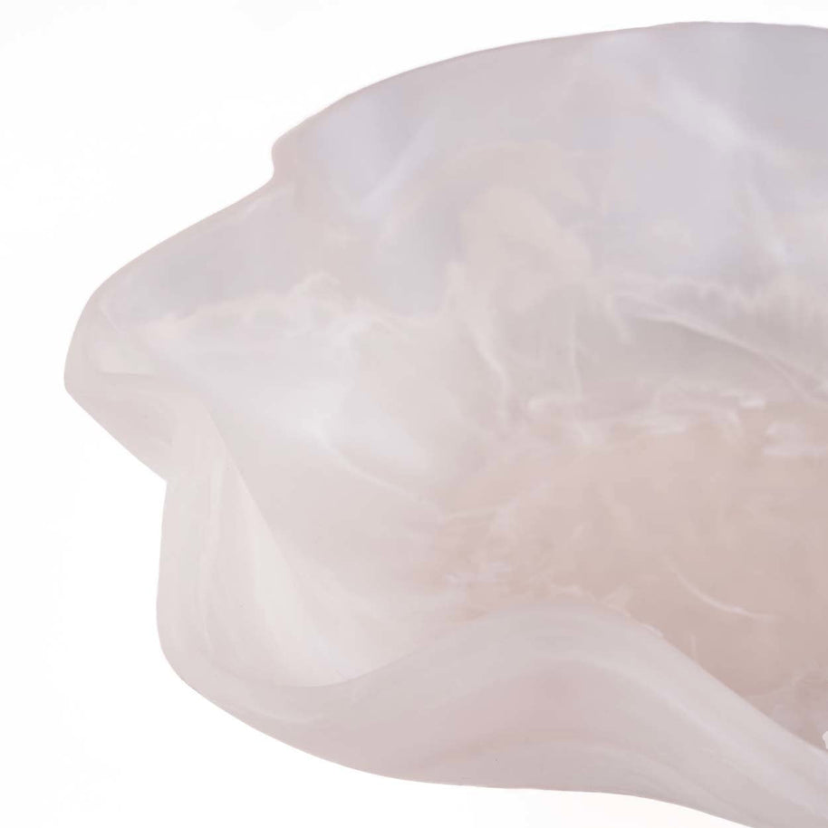 The Resin Organic Fruit Bowl - Pink/White