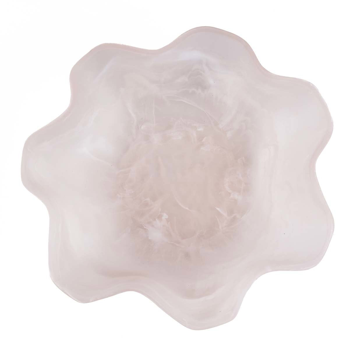 The Resin Organic Fruit Bowl - Pink/White
