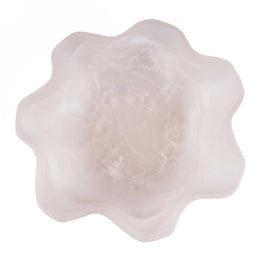 The Resin Organic Fruit Bowl - Pink/White