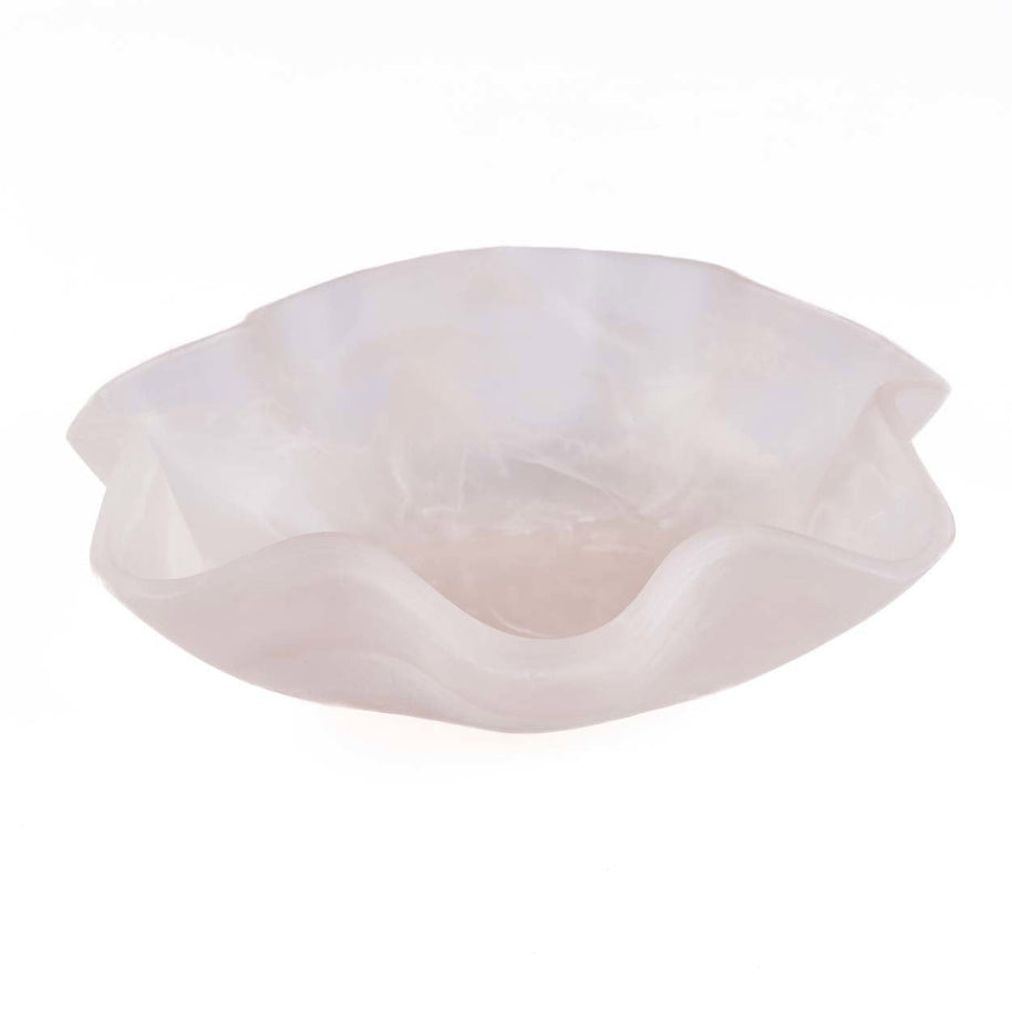 The Resin Organic Fruit Bowl - Pink/White