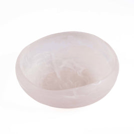The Resin Organic Bowl - Pink/White - Large