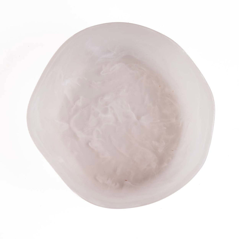 The Resin Organic Bowl - Pink/White - Large