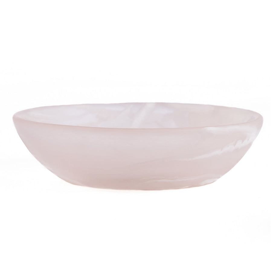 The Resin Organic Bowl - Pink/White - M