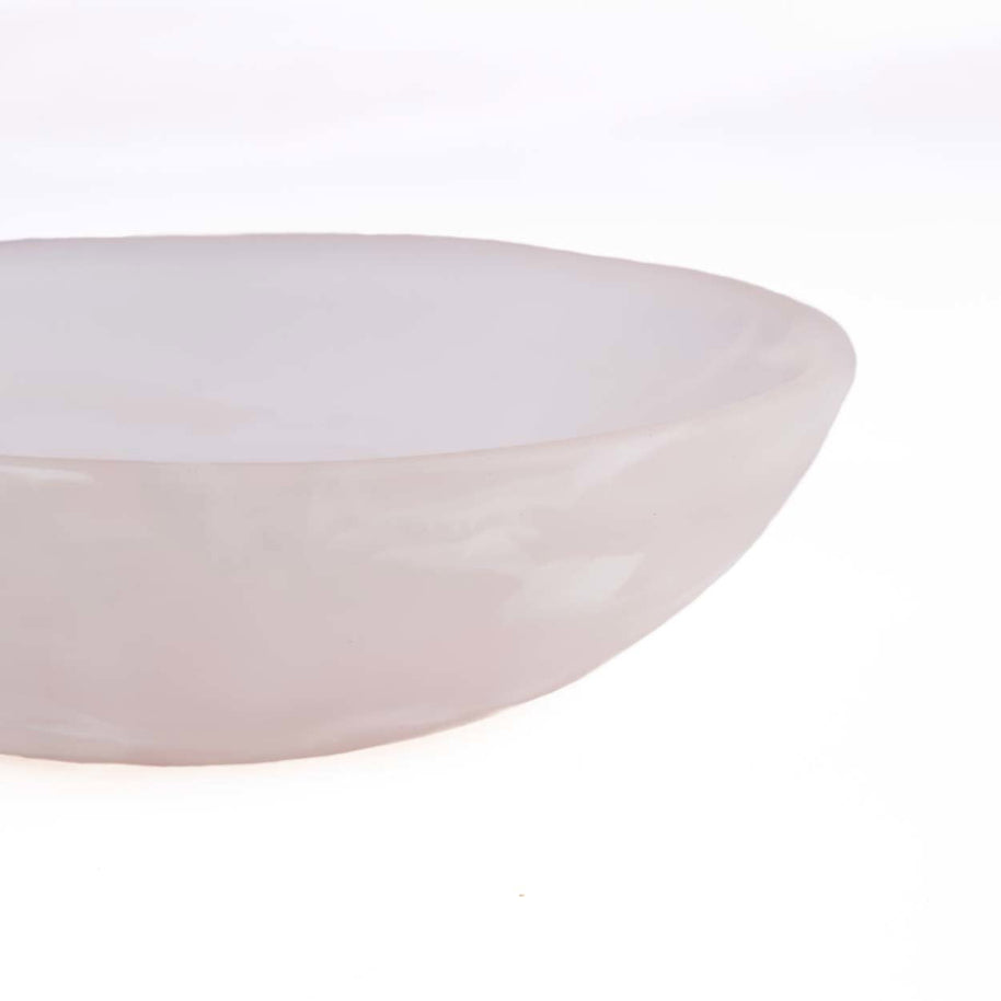 The Resin Organic Bowl - Pink/White - M