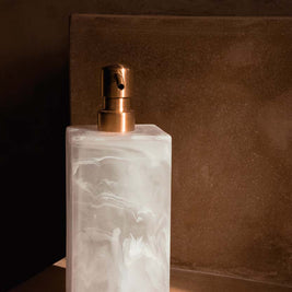 The Resin Soap Dispenser - Pink White