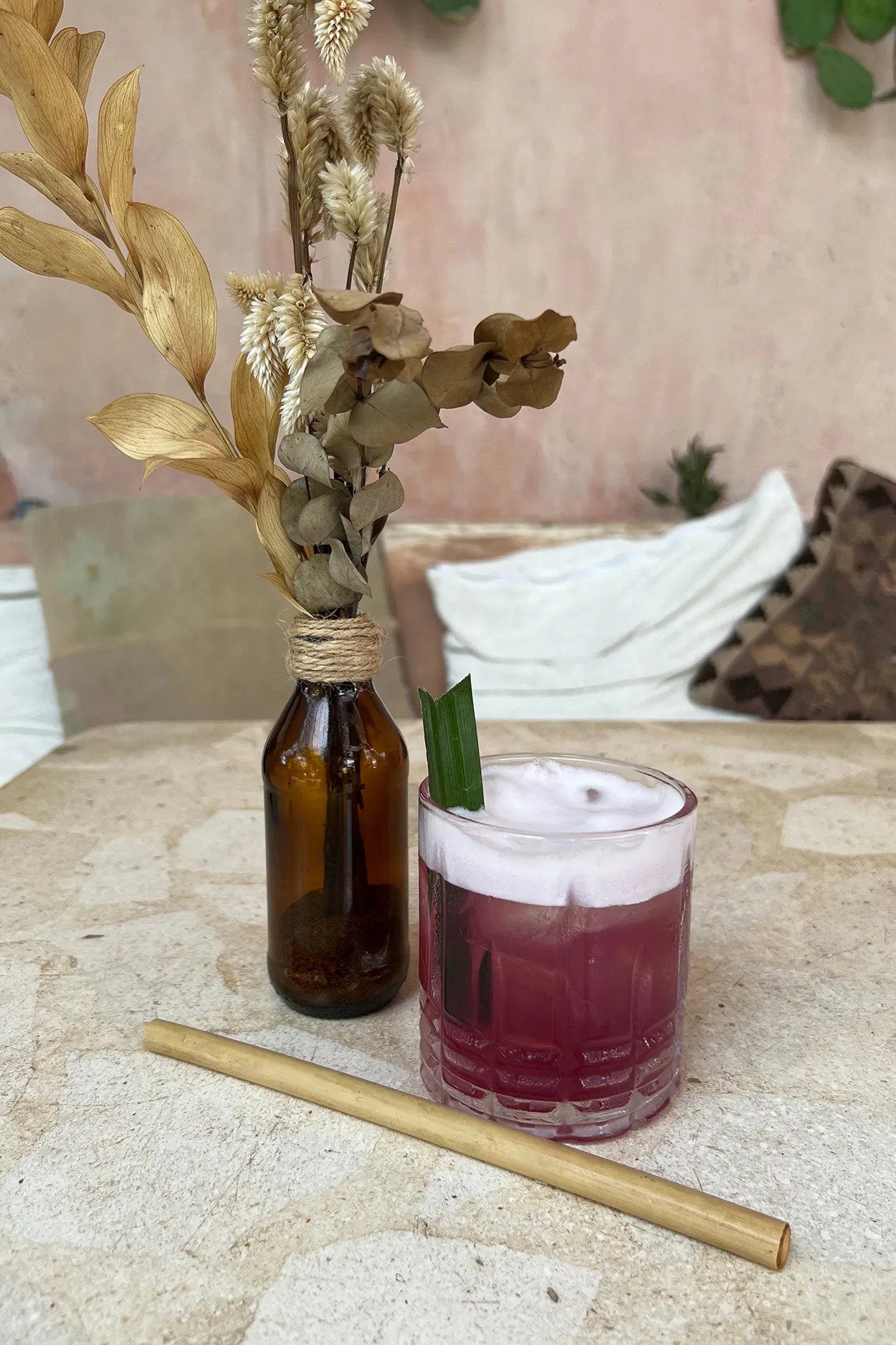 The Bamboo Straws - Set of 10 With Cleaning Brush