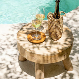 The Teak Root Round Plate - XS
