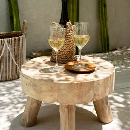 The Teak Root Round Plate - XS