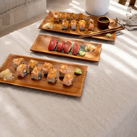 The Teak Root Sushi Plate - S