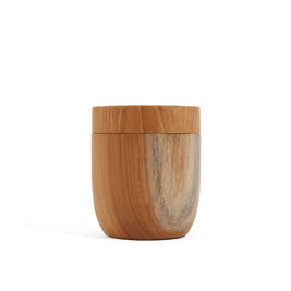 Teak Root Jar, Low - M