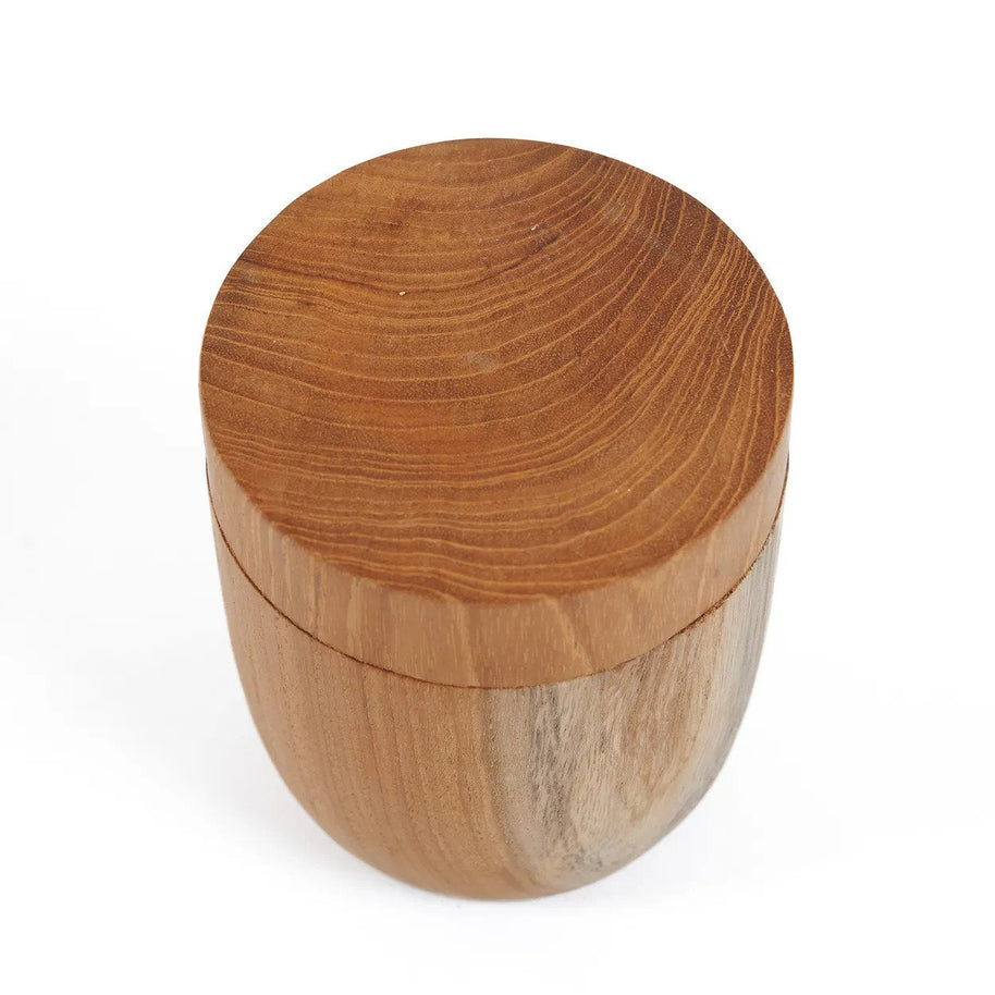 Teak Root Jar, Low - M