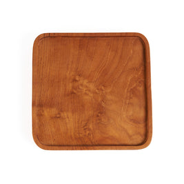 The Square Teak Plate - Natural - XS