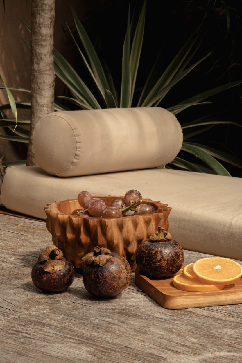 The Square Teak Plate - Natural - XS