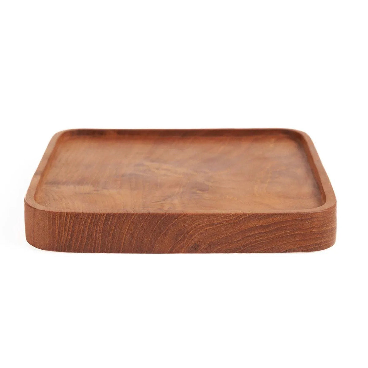 The Square Teak Plate - Natural - XS
