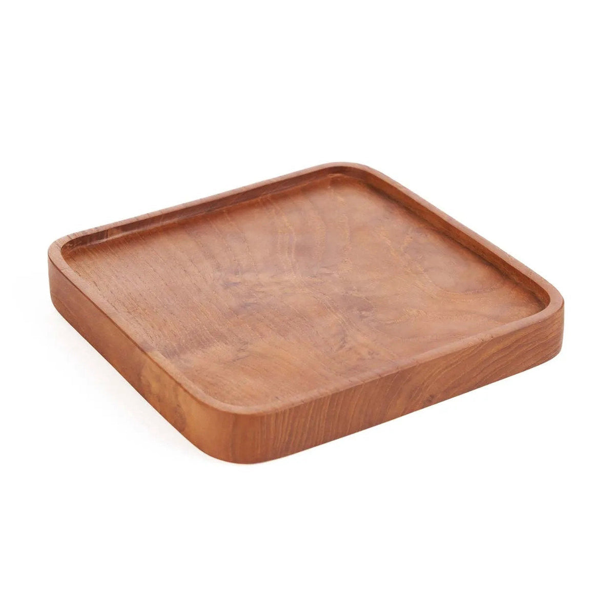 The Square Teak Plate - Natural - XS