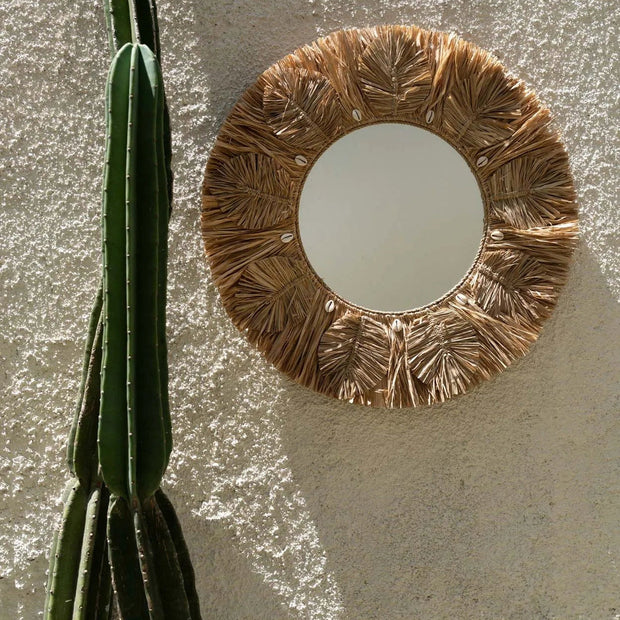 The Palm Tree Mirror - Natural - M